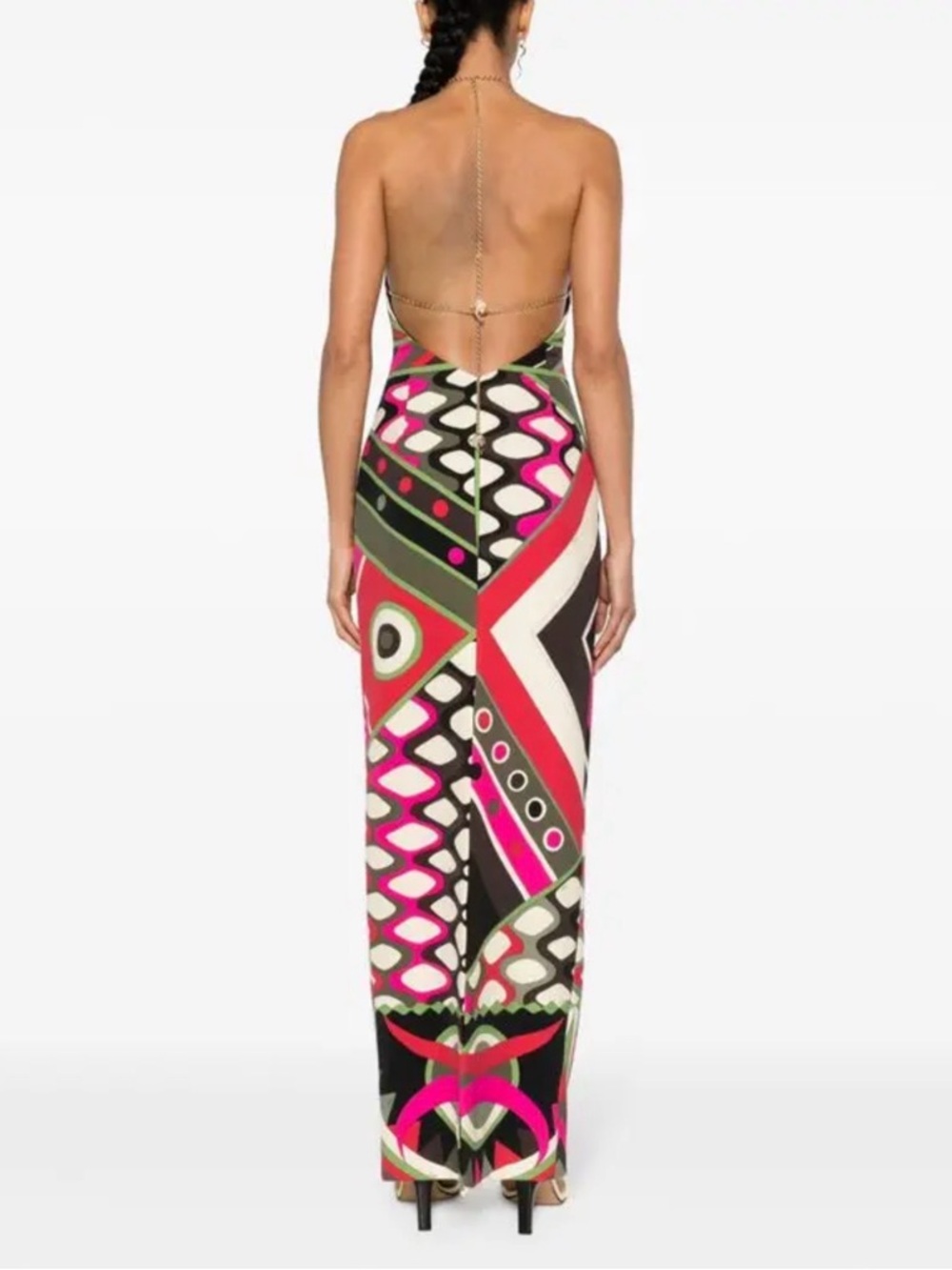 Emilio Pucci - Vivara print gown size 46 (10) - Picture 6 of 11